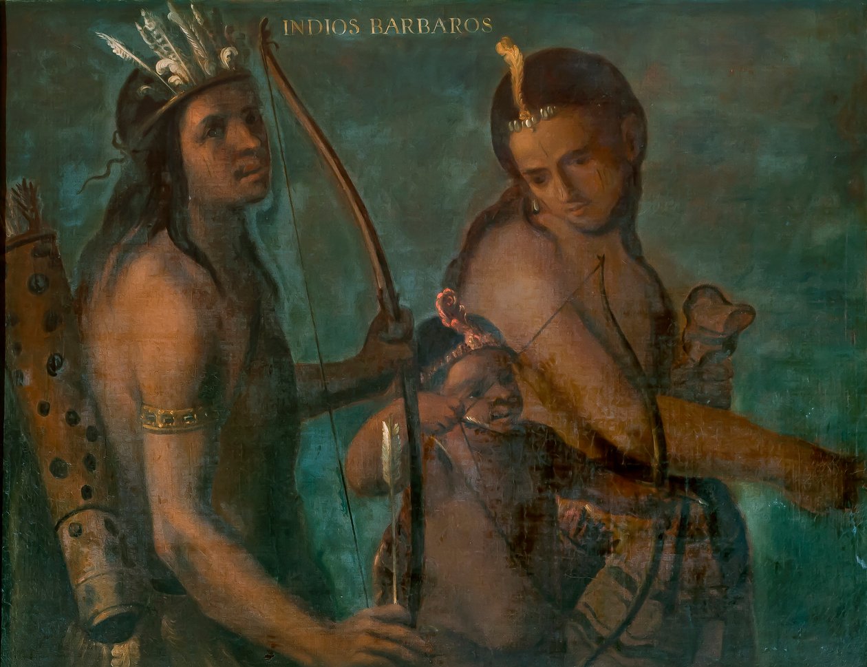 Indiani barbari, c.1715 da Juan Rodríguez Juárez