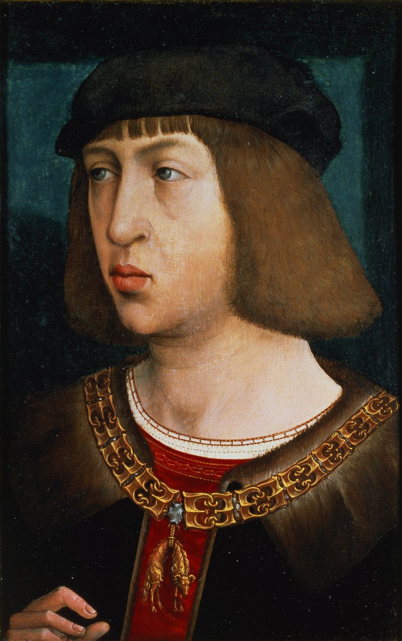 Filippo I di Spagna (1478-1506), figlio di Massimiliano I (1459-1519) e Maria di Borgogna (1457-82), 1500 da Juan de Flandes