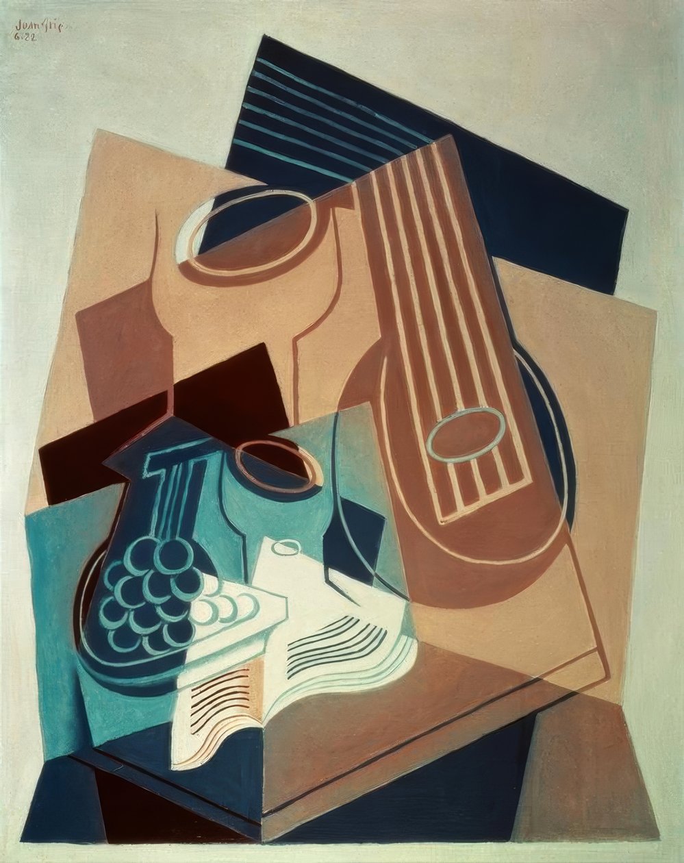 Mandolino e uva da Juan Gris