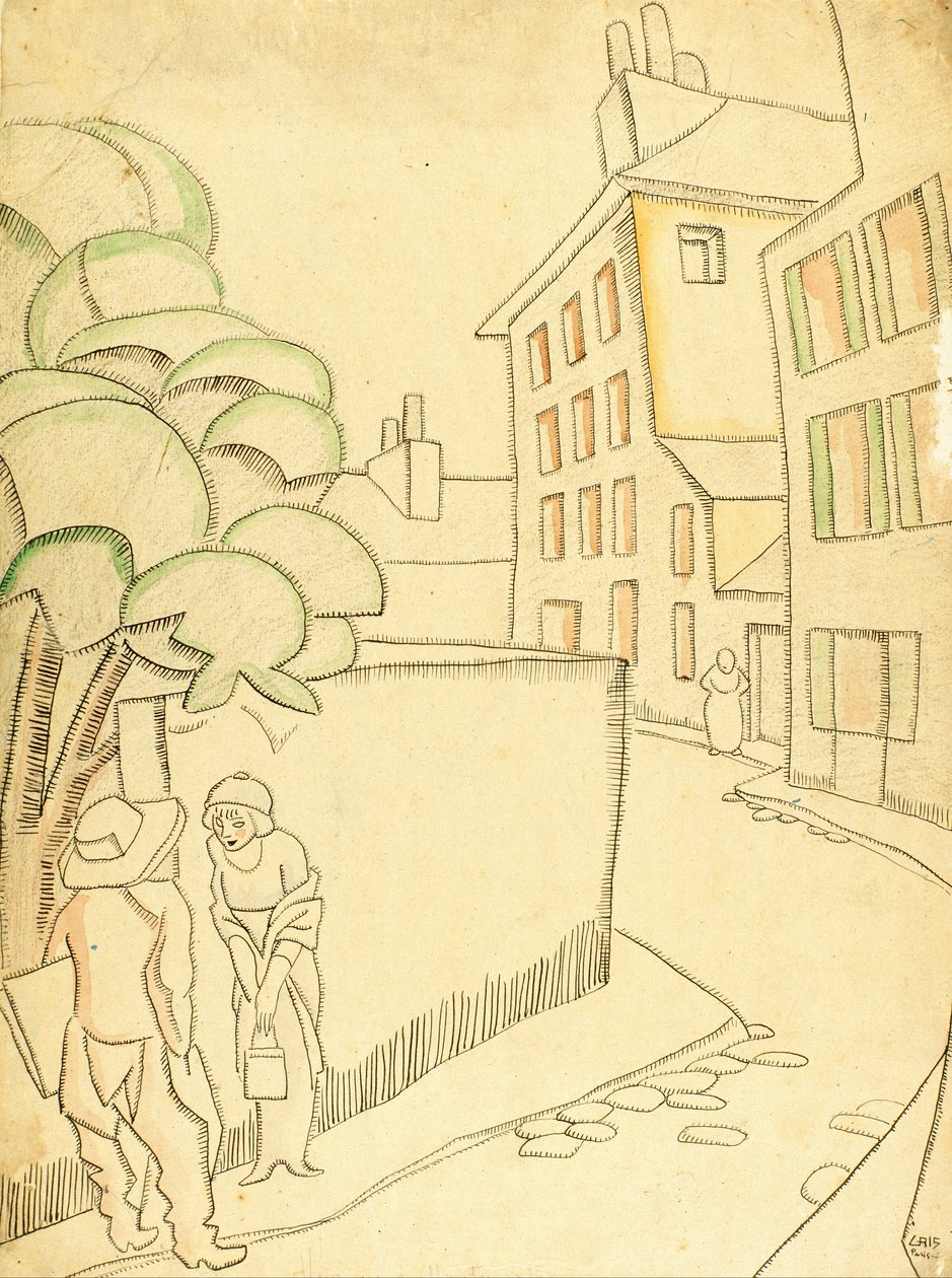 Una strada a Montmartre da Juan Gris