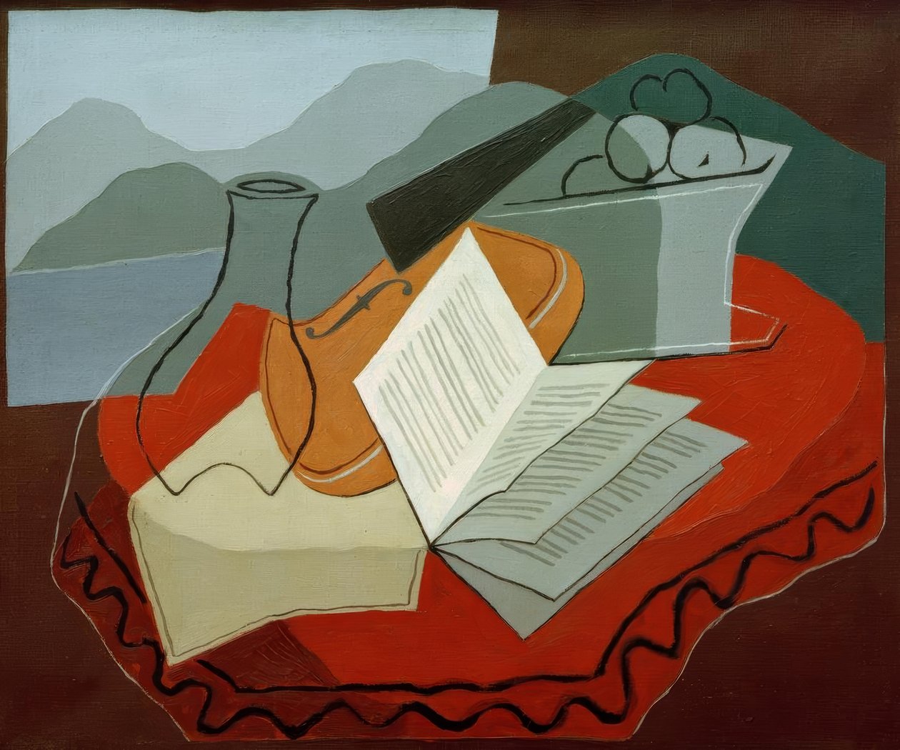 Violino alla finestra aperta da Juan Gris