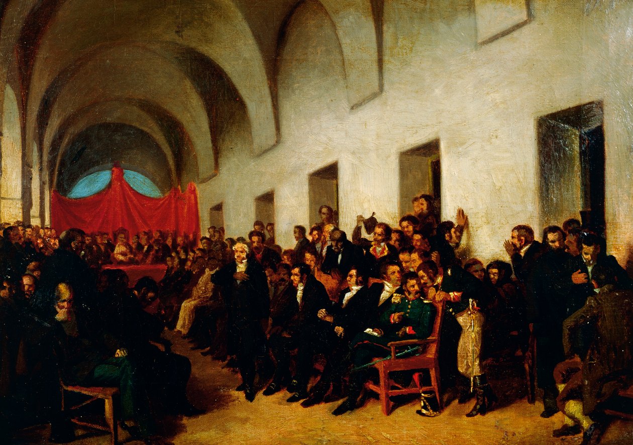 Cabildo in sessione, 22 maggio da Juan Manuel Blanes