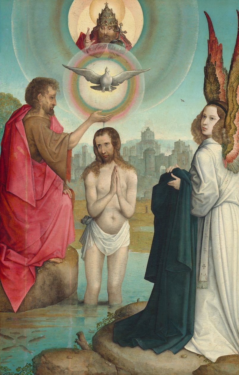 Il battesimo di Cristo da Juan de Flandes