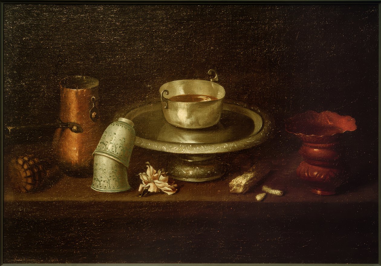 Natura morta con tazza di cacao da Juan de Zurbaran