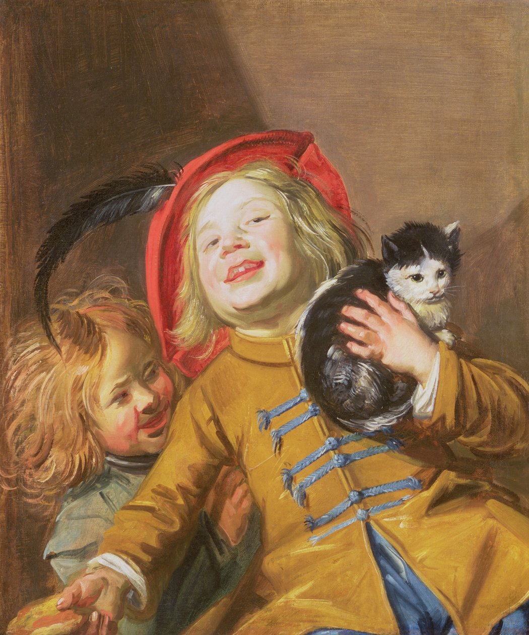 Bambini che ridono con un gatto, 1629 da Judith Leyster