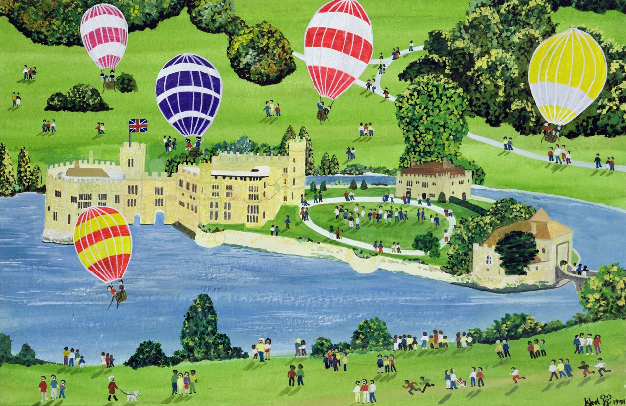 Mongolfiera al Castello di Leeds da Judy Joel