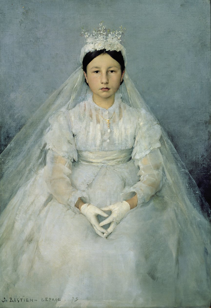 Il giovane comunicante, 1875 da Jules Bastien Lepage