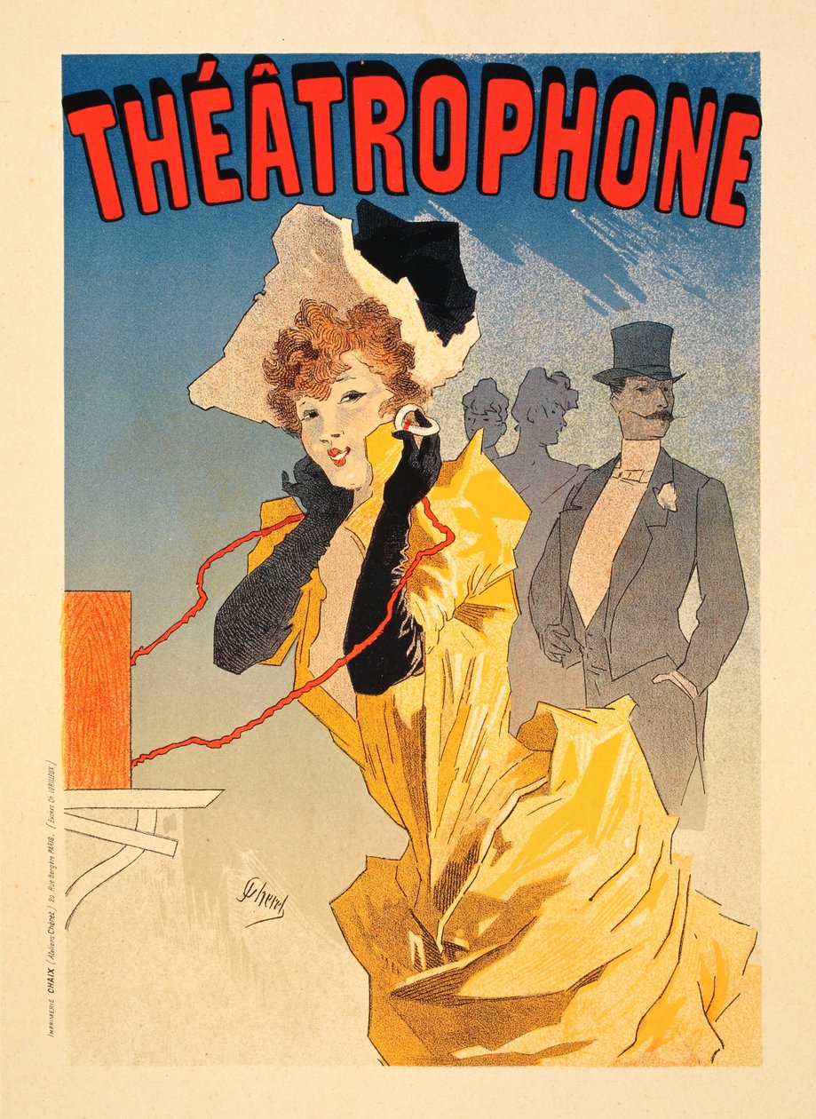 Théâtrophone, 1890 da Jules Cheret