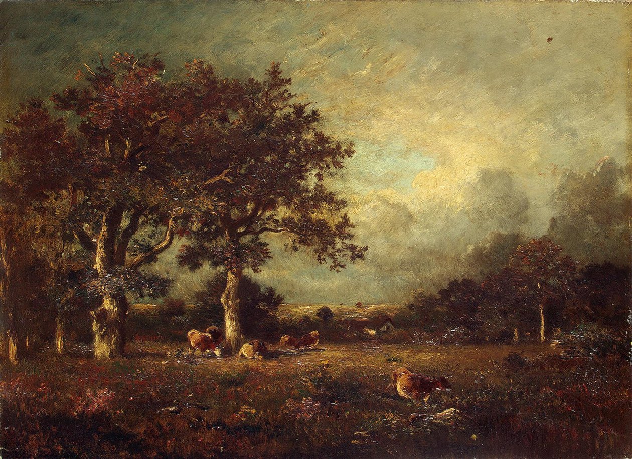 Paesaggio con mucche da Jules Dupré