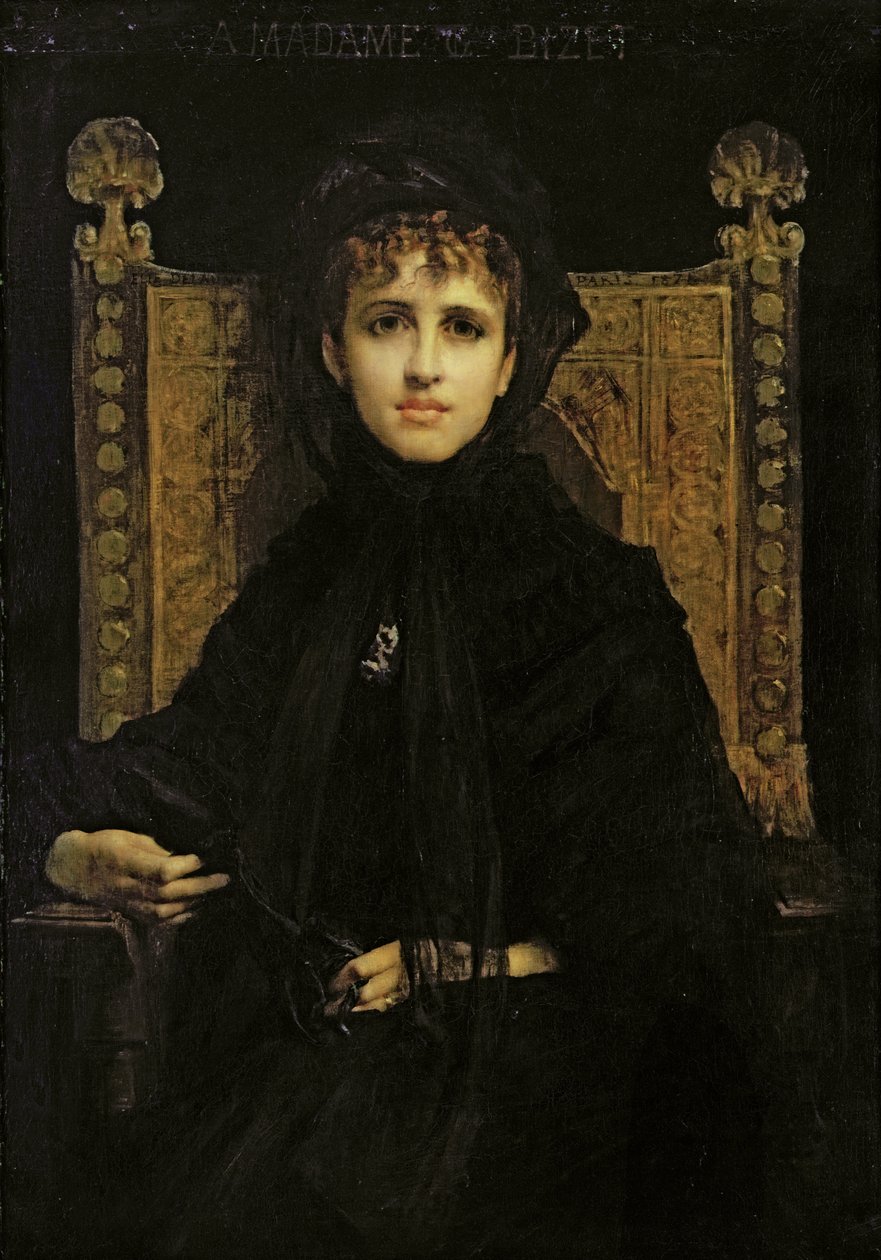 Ritratto di Madame Georges Bizet (1849-1926) 1878 da Jules Elie Delaunay