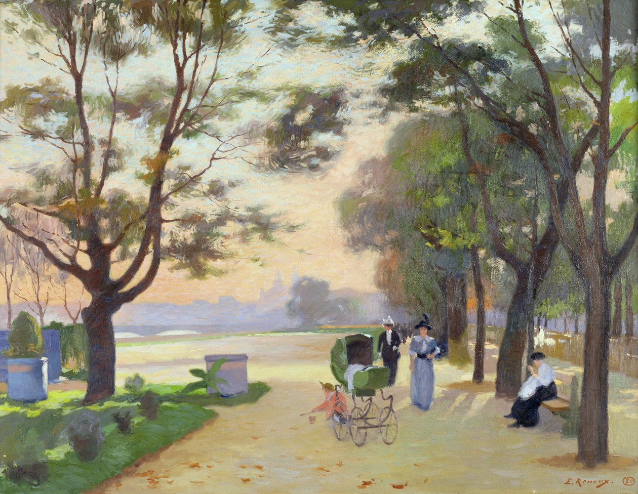 Cours-la-Reine, Parigi da Jules Ernest Renoux