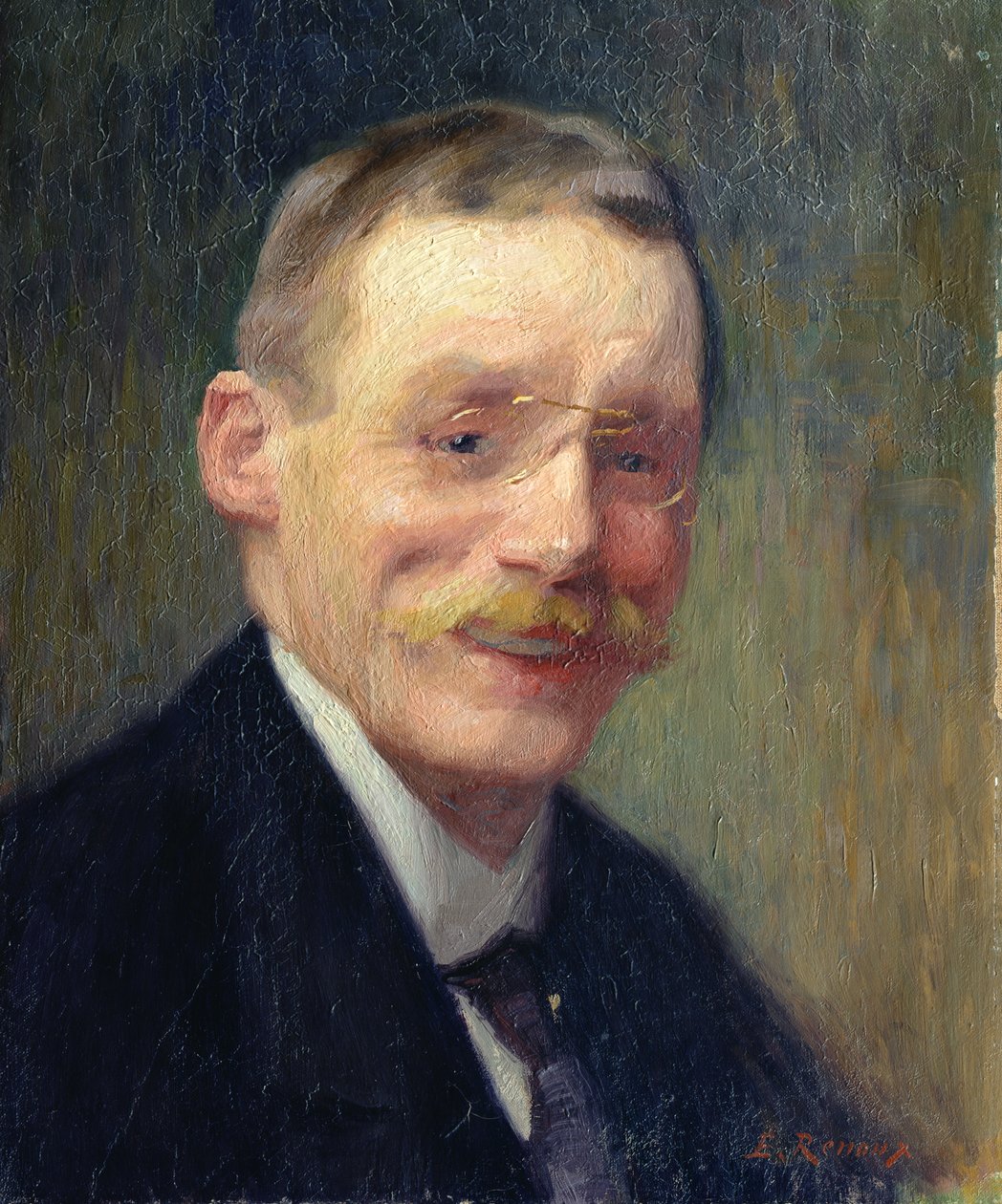 Autoritratto, sorridente da Jules Ernest Renoux