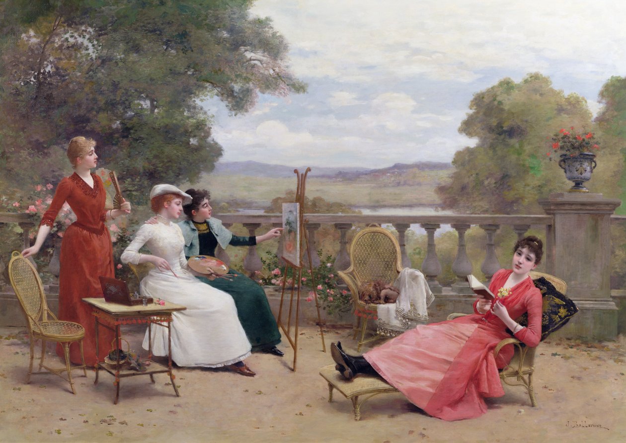 Dipinto sulla terrazza da Jules Frederic Ballavoine