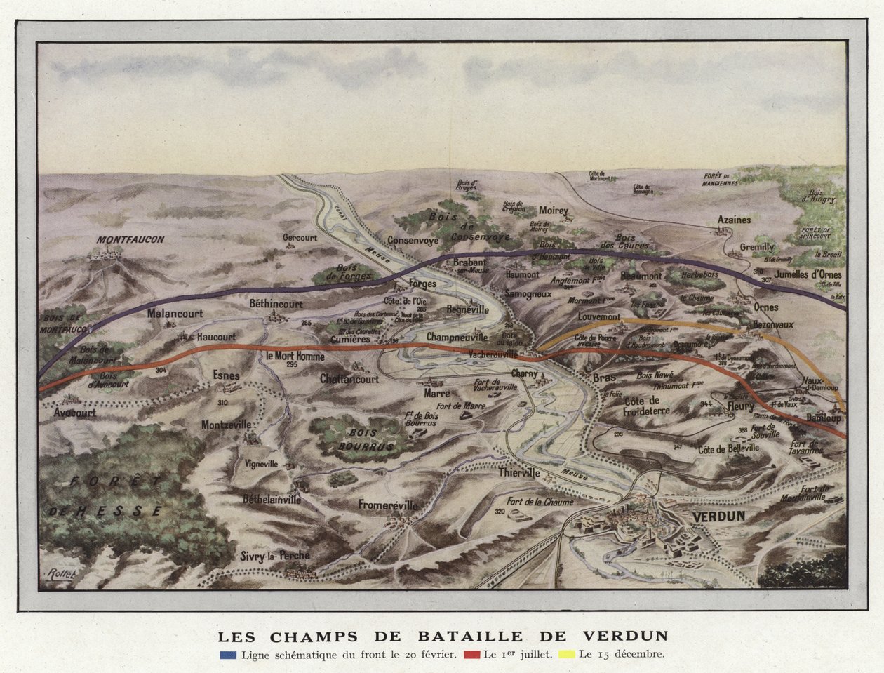 Les Champs de Bataille de Verdun da Jules Gervais Courtellemont