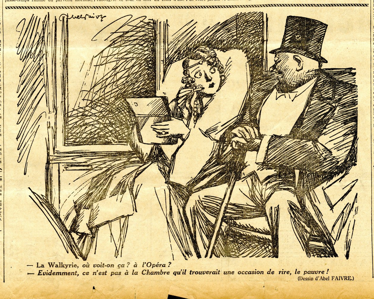 Candide, Satirico in B & N da Jules Abel Faivre