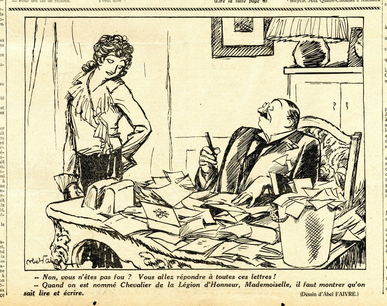 Candido, Satirico in N & B da Jules Abel Faivre