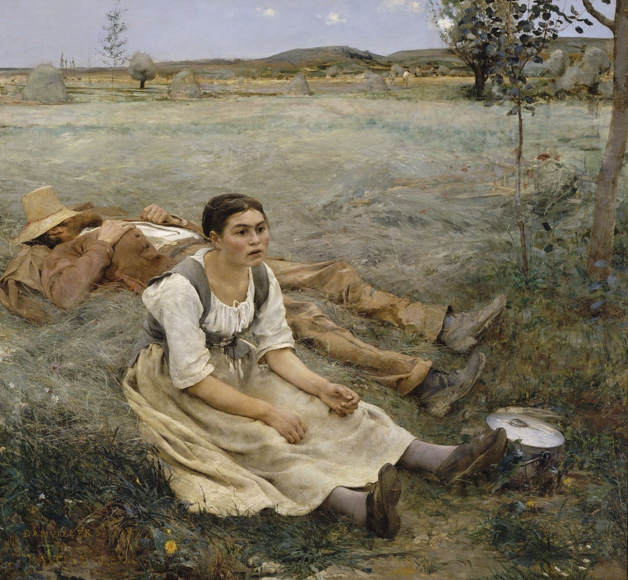 Francese: Les foins Hay Making da Jules Bastien Lepage