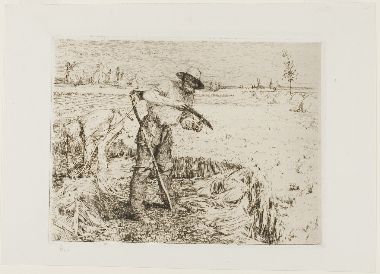 Falciatore che affila una falce da Jules Bastien Lepage