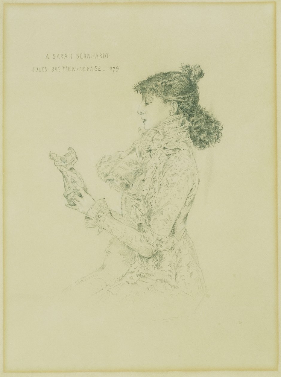 Ritratto di Sarah Bernhardt, 1879 da Jules Bastien Lepage