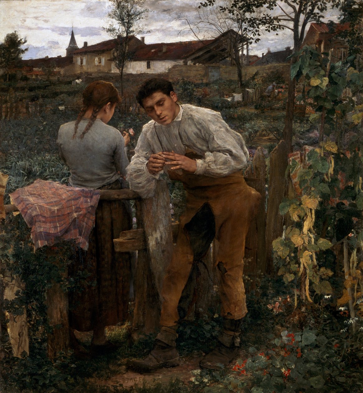 Amore rurale, 1882 da Jules Bastien Lepage