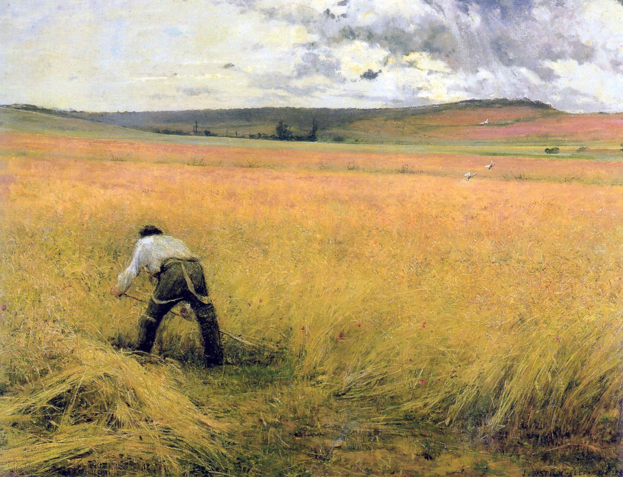 Il grano maturo, 1880 da Jules Bastien Lepage