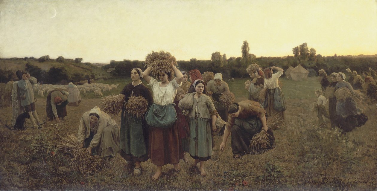 Chiamata dei raccoglitori, 1859 da Jules Breton