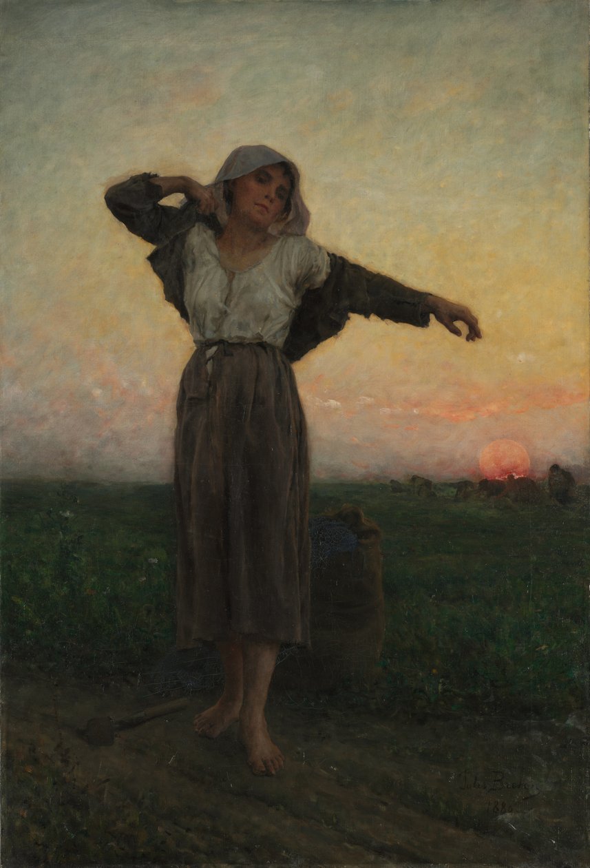 La Gleaner Stanca, 1880 da Jules Breton