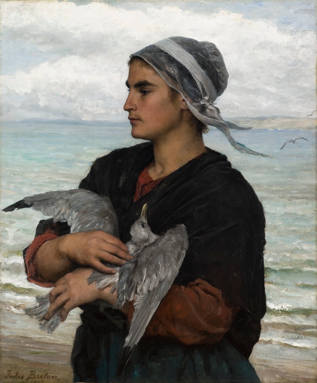 Il gabbiano ferito da Jules Breton