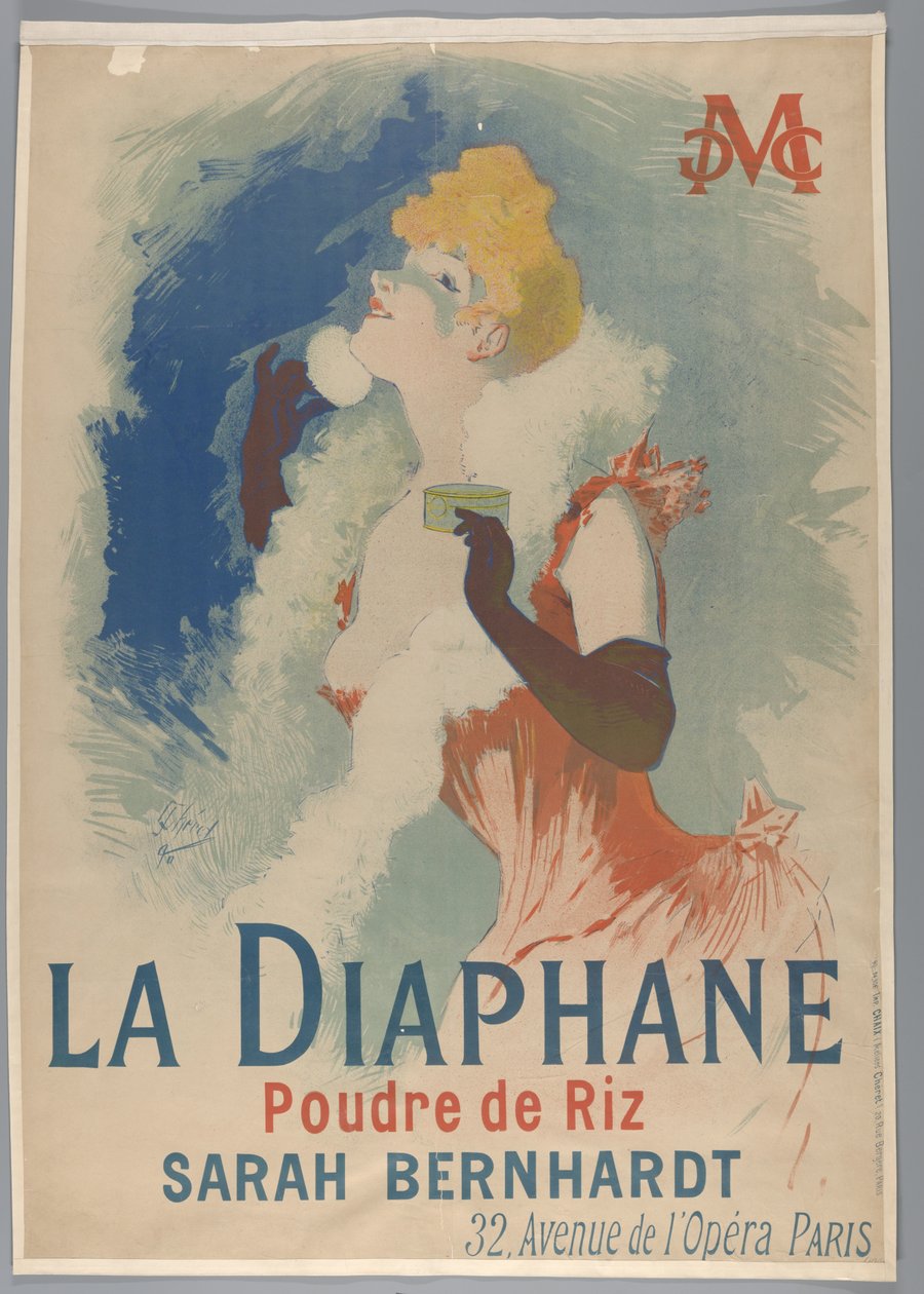 La Diaphane. Poudre de Riz, 1890 da Jules Cheret