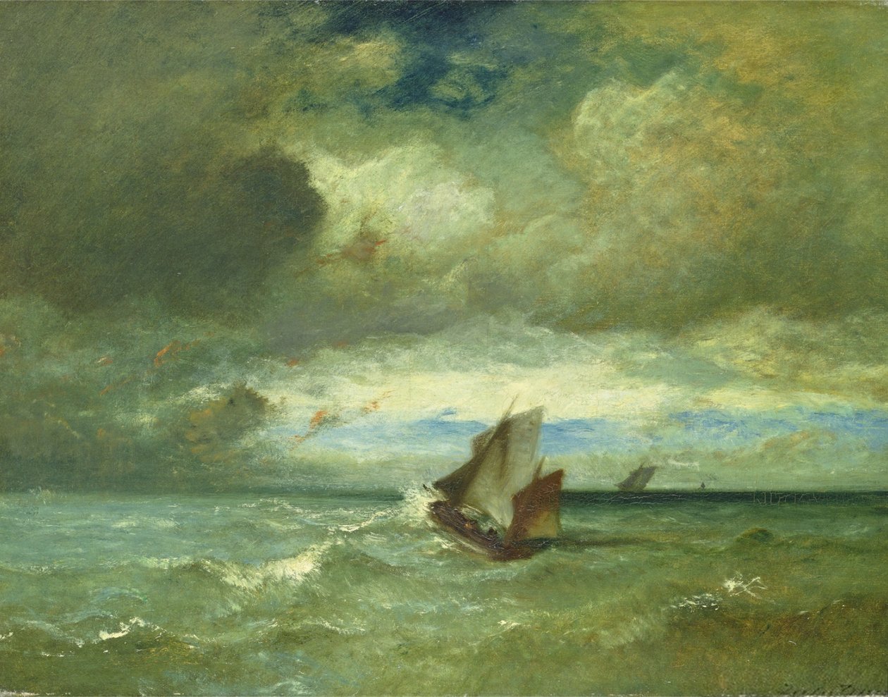 Mare agitato da Jules Dupré
