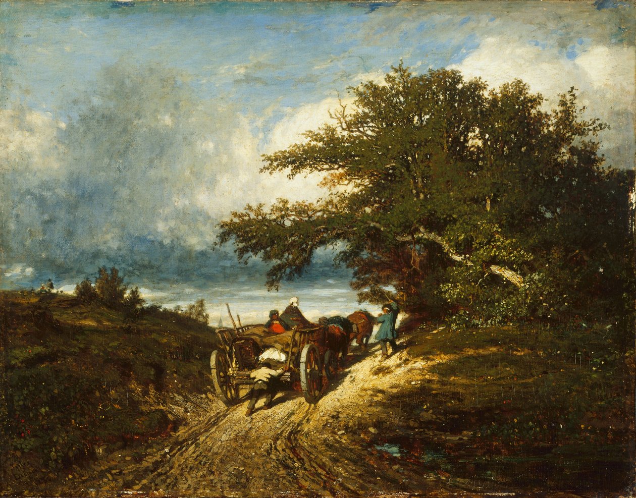 Sulla strada, 1856 da Jules Dupré