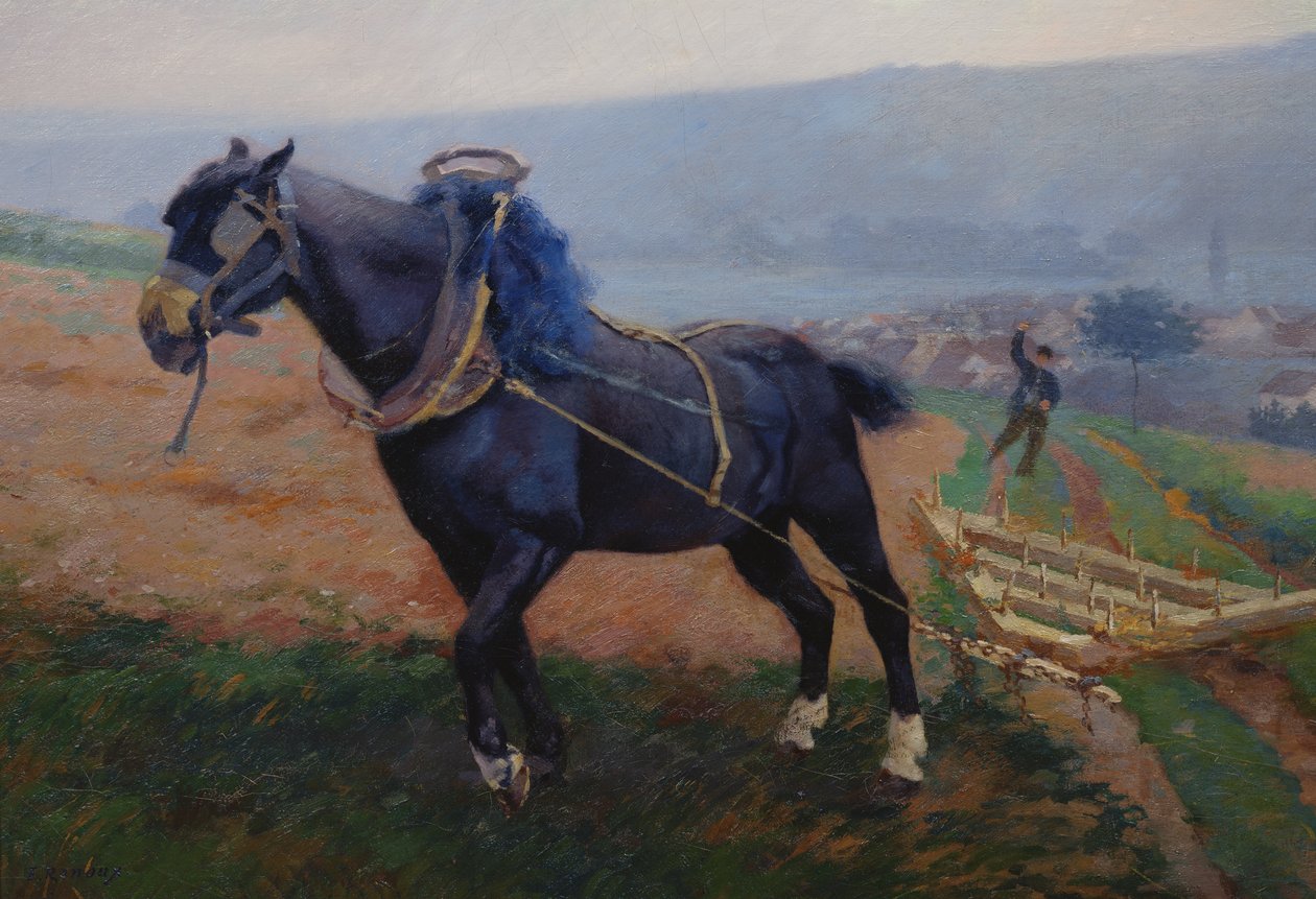 Paesaggio a Romeny, Il Cavallo da Jules Ernest Renoux