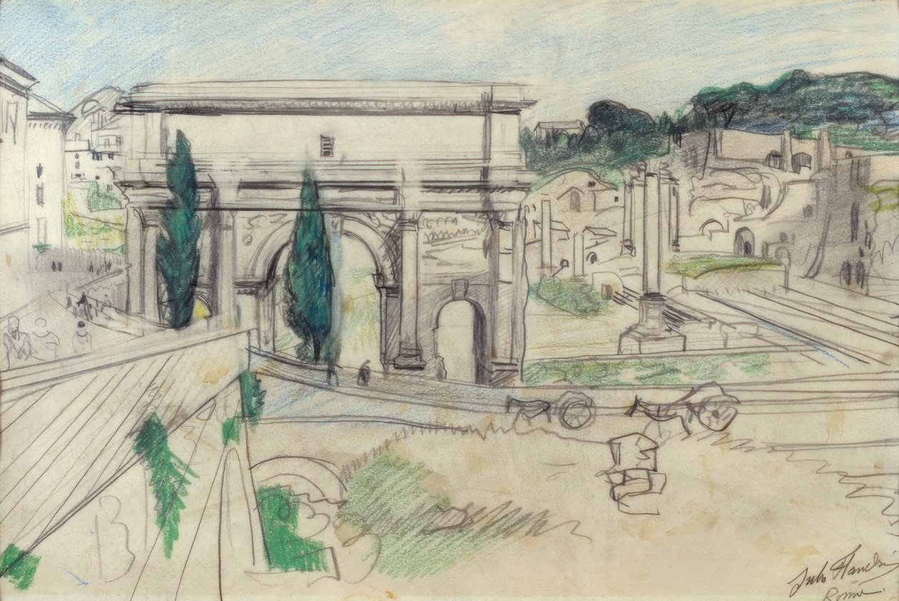 Il foro romano da Jules Flandrin