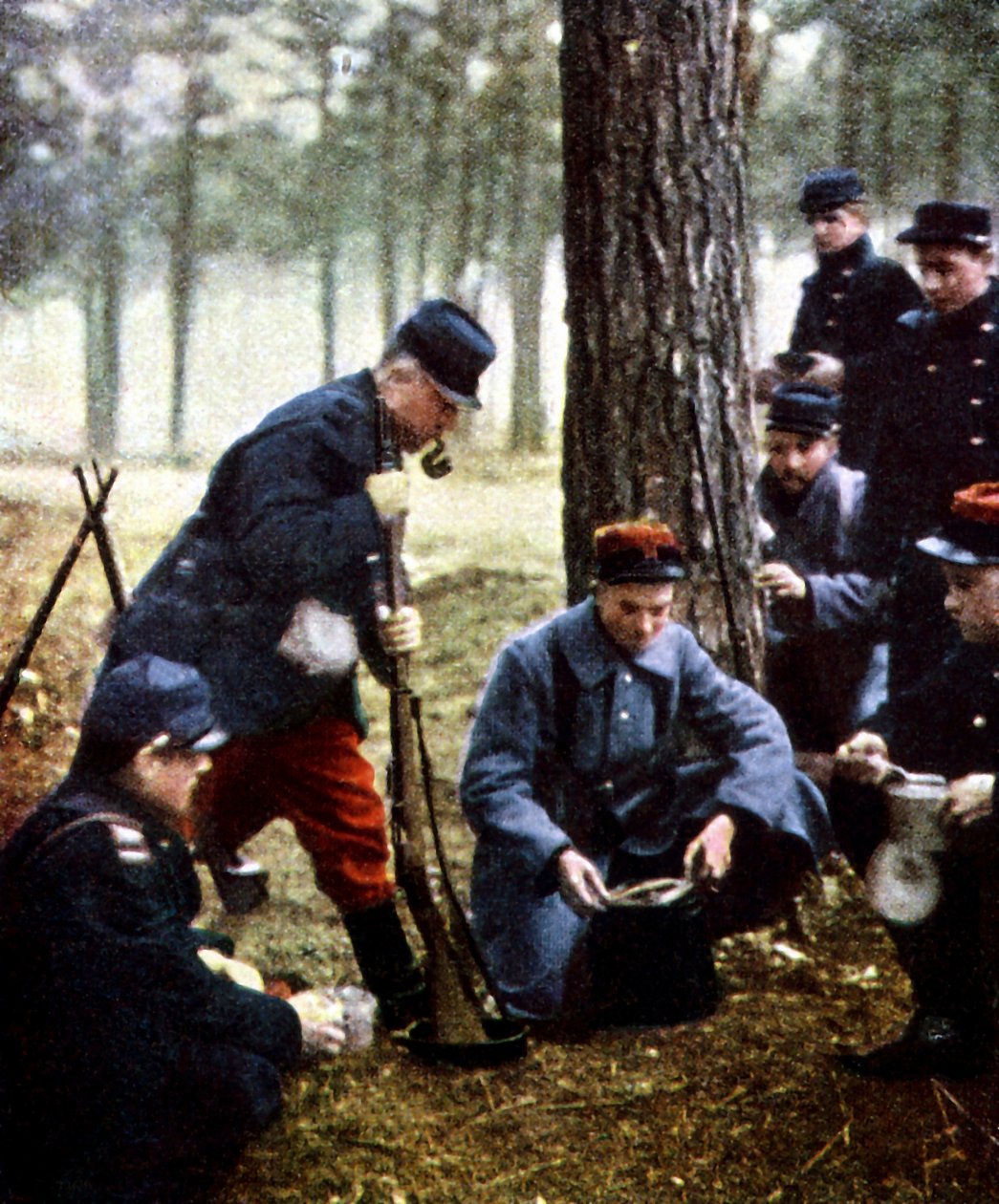 Soldati francesi, Marna, settembre 1914 da Jules Gervais Courtellemont