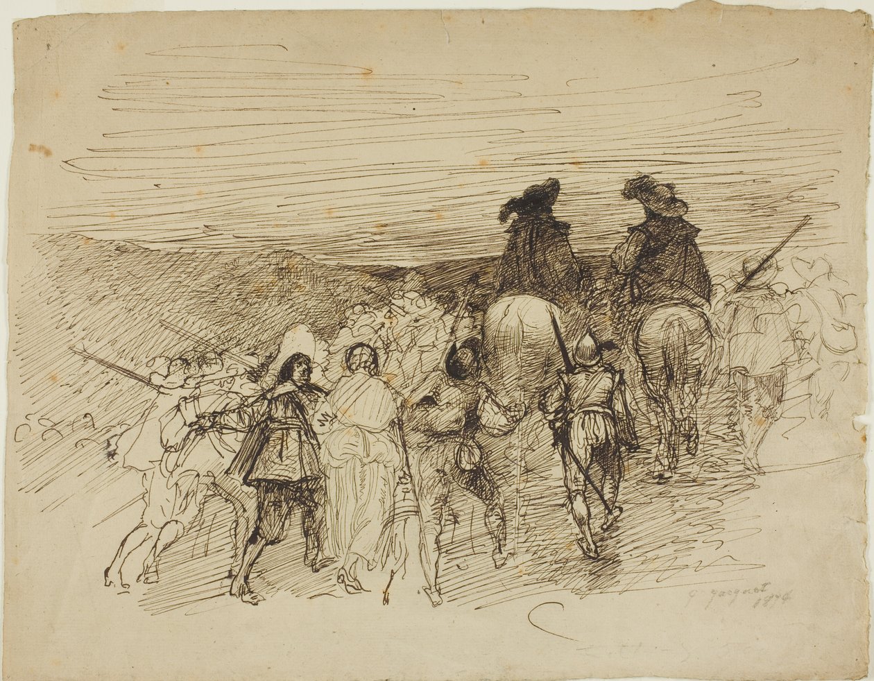 Truppe in marcia da Jules Jacquet