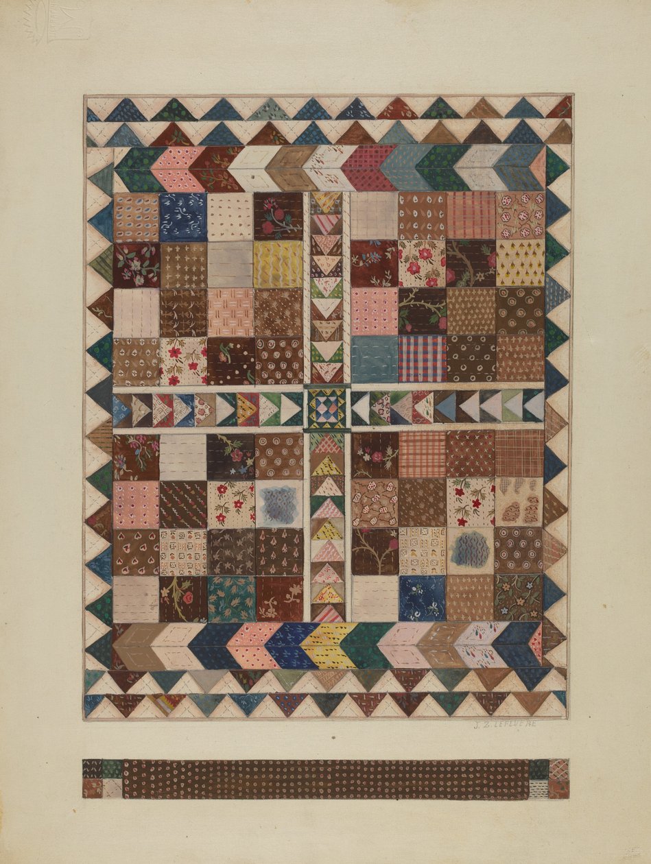 Trapunta patchwork per culla da Jules Lefevere