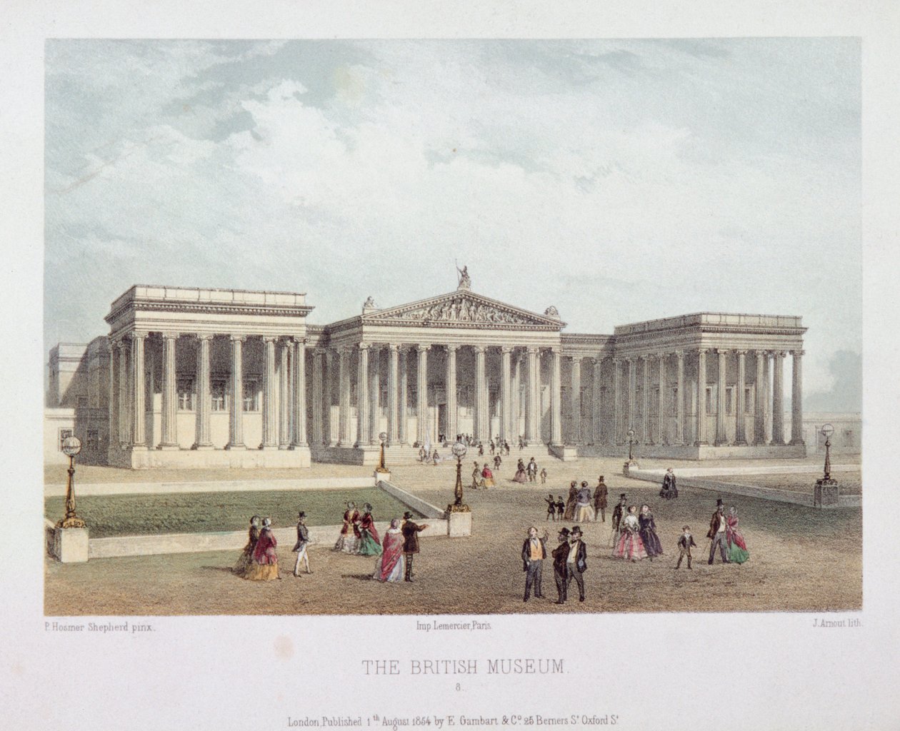 British Museum, Holborn, Londra da Jules Louis Arnout
