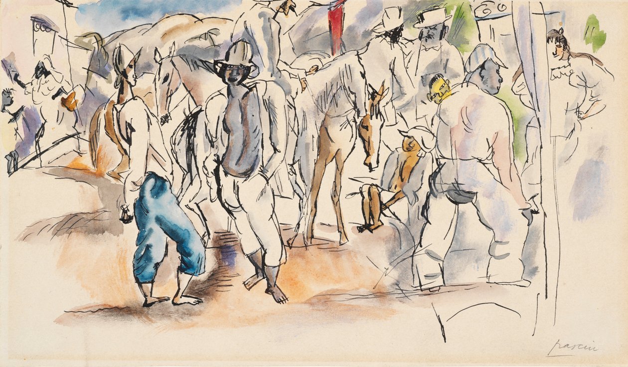 Figure e cavalli da Jules Pascin
