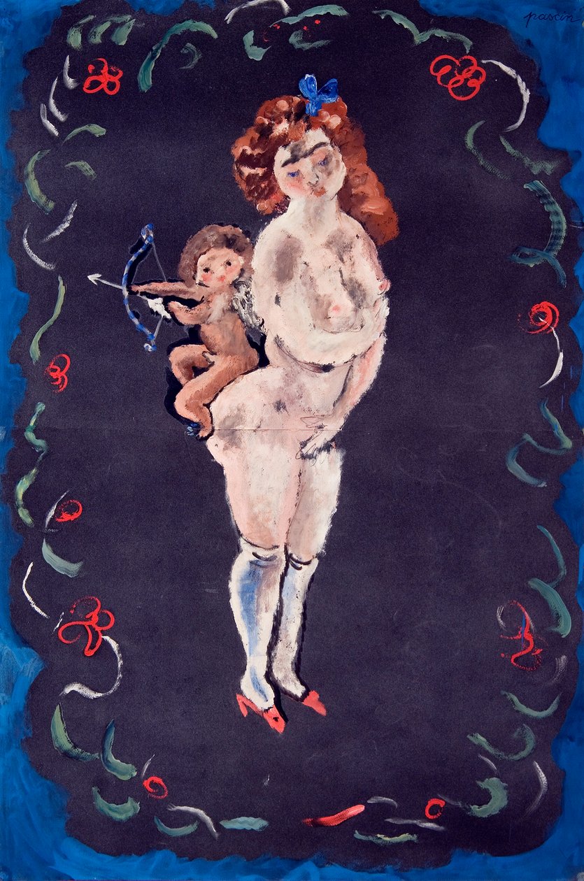 Nudo e Cupido da Jules Pascin