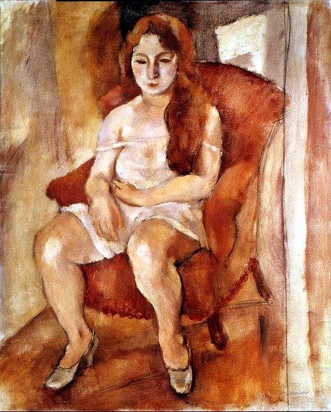 Donna seduta da Jules Pascin