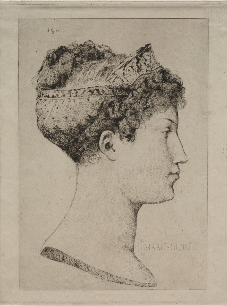 Maria Luisa di Profilo da Jules de Goncourt