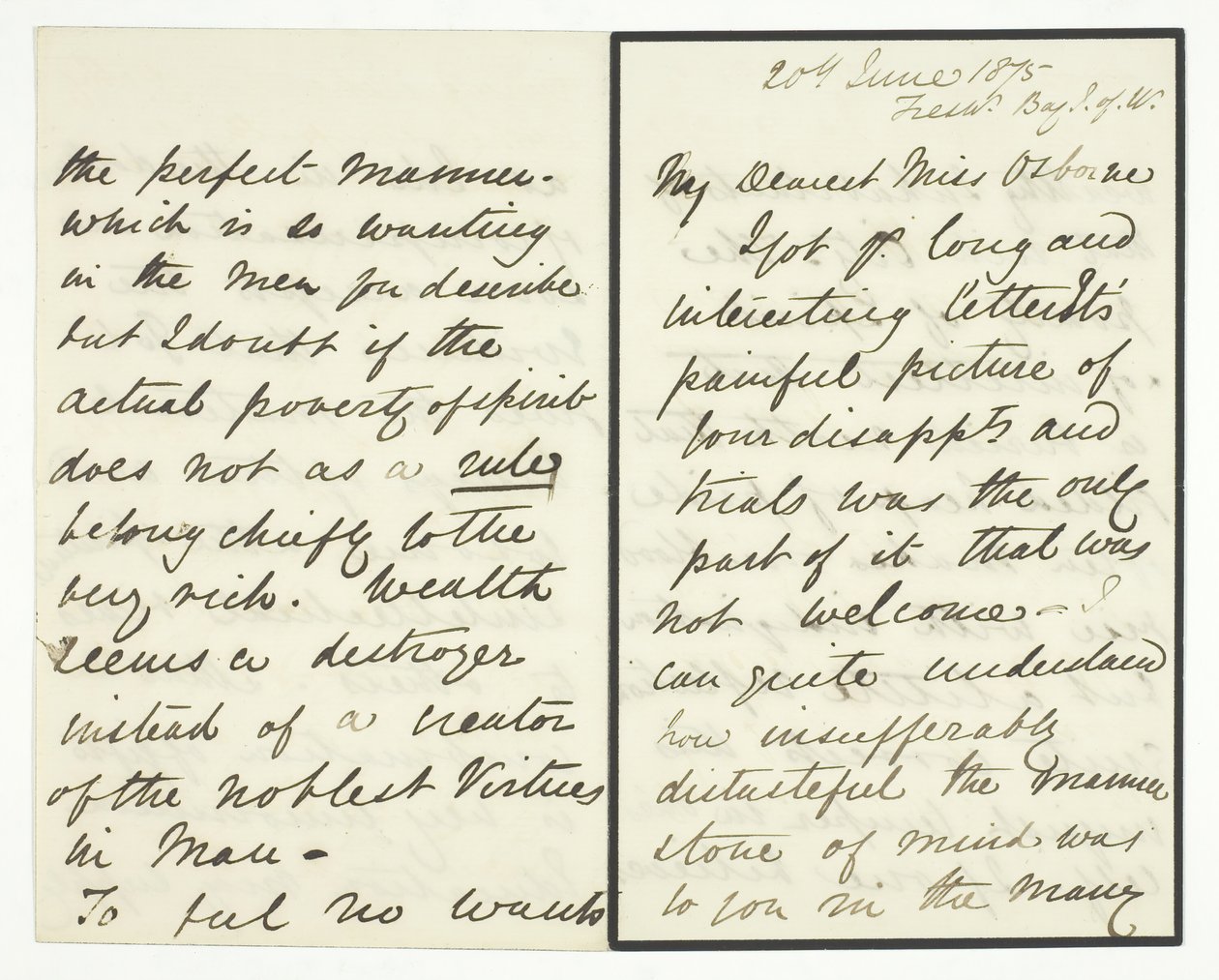 Lettera autografa, 20 giugno 1875 da Julia Margaret Cameron