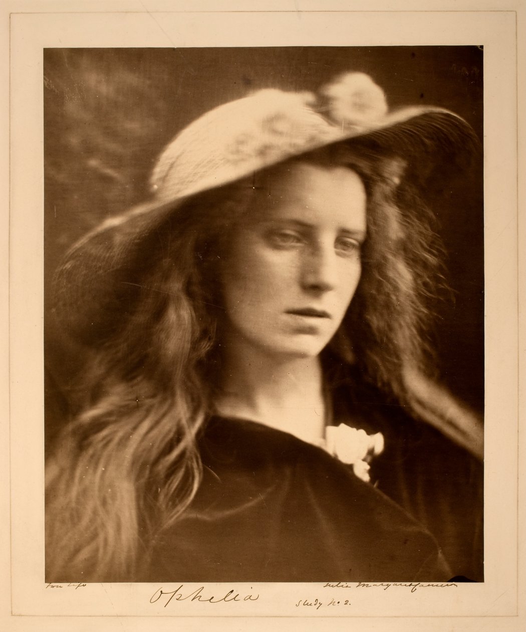 Studio di Ofelia n. 2 da Julia Margaret Cameron