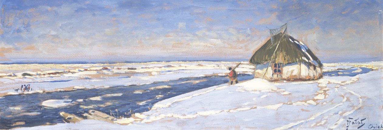 Inverno a Osieku, c.1920 da Julian Falat