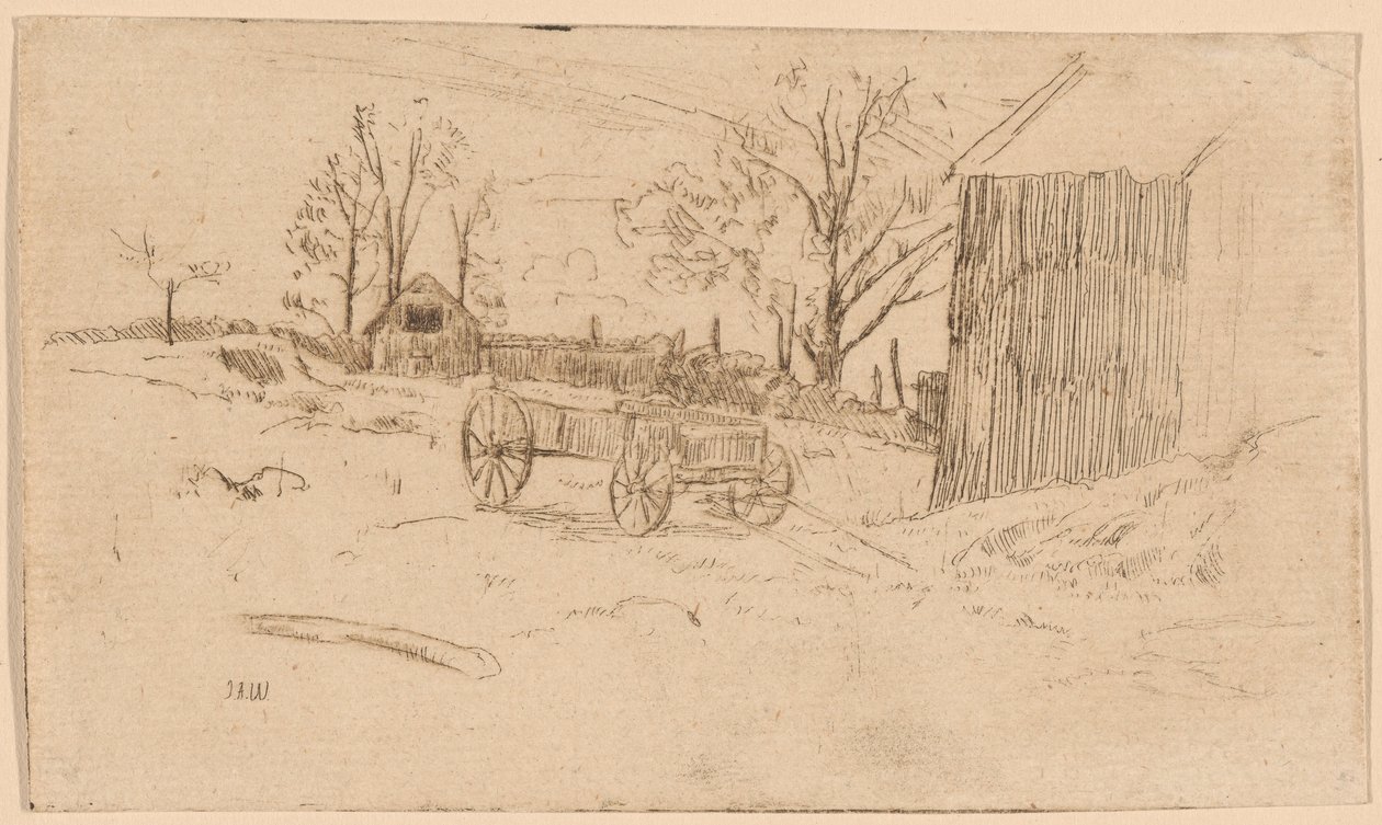Fienile di Roscoe da Julian Alden Weir