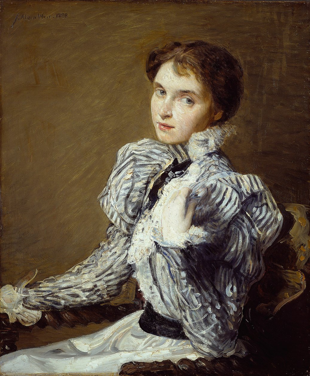Il Corsetto Grigio, 1898 da Julian Alden Weir