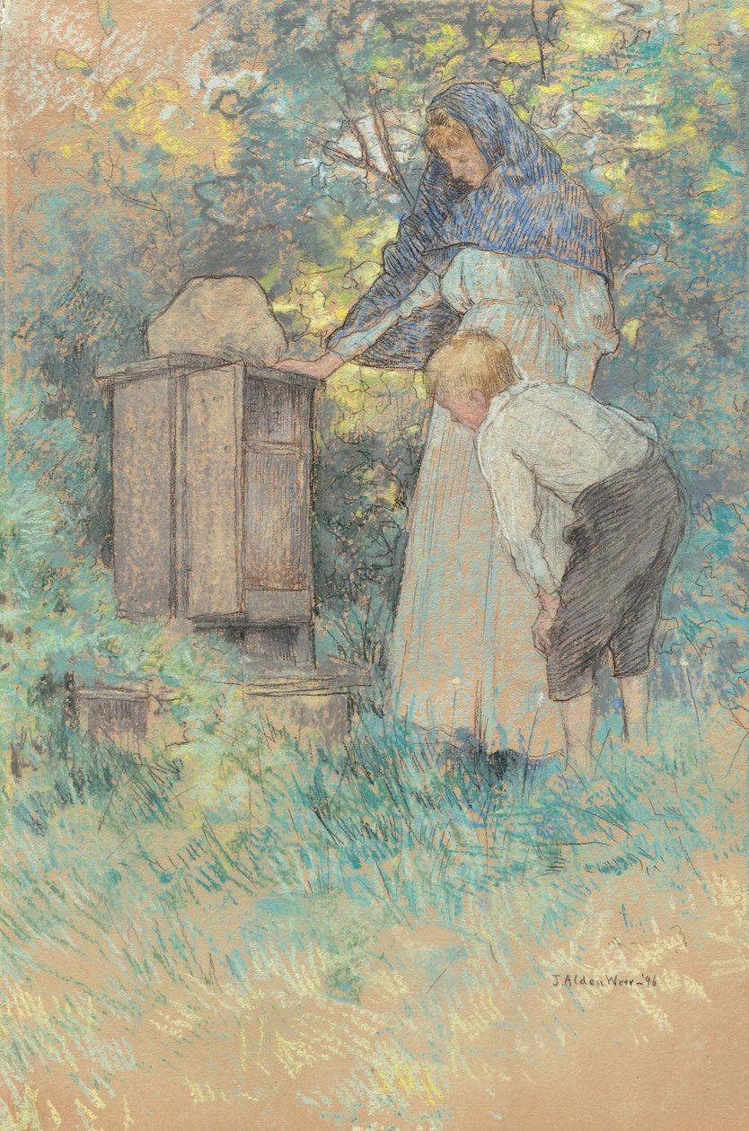 Guardando le api, 1896 da Julian Alden Weir