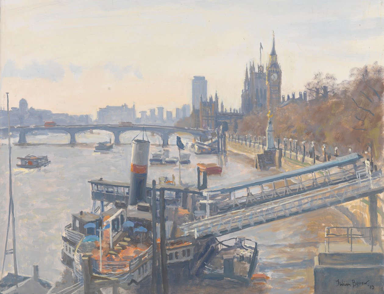 Westminster dal Ponte di Hungerford da Julian Barrow