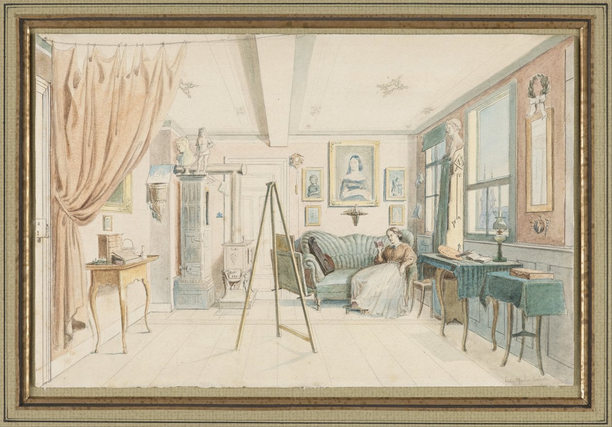 Lo studio di un artista da Julie Bayer