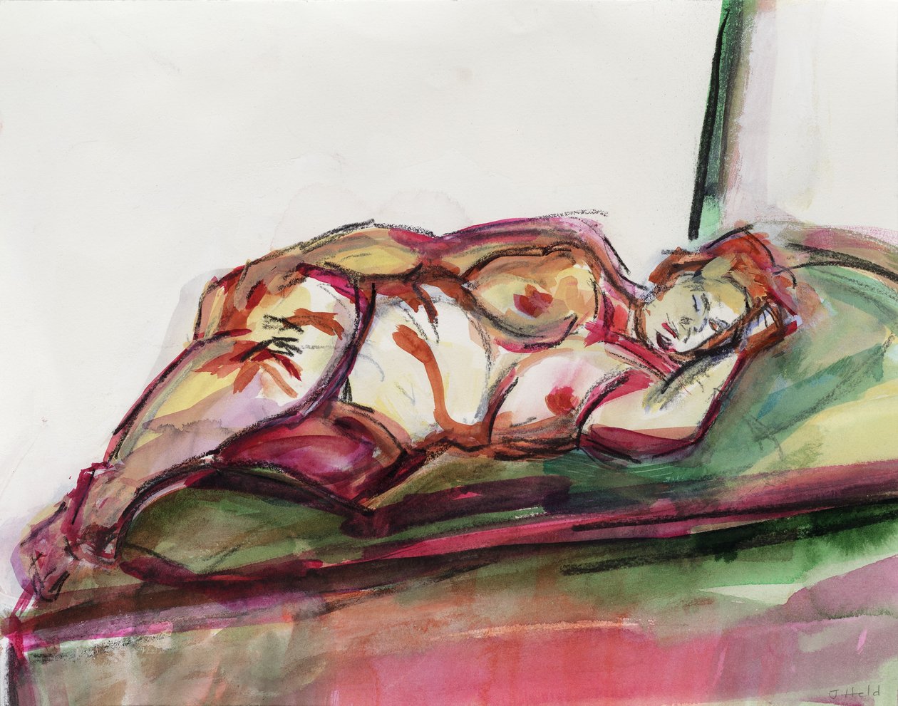 Nudo grasso dormiente da Julie Held